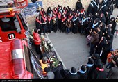 همدردی مردم قم با آتش نشانان حادثه پلاسکو