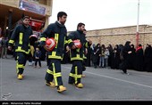 همدردی مردم قم با آتش نشانان حادثه پلاسکو