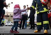 همدردی مردم قم با آتش نشانان حادثه پلاسکو