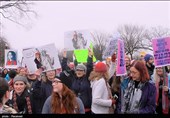 فریاد اعتراض زنان آمریکایی در واشنگتن / «ترامپ را برکنار کنید، او را نمی‌خواهیم» + فیلم و تصاویر اختصاصی
