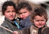 عکس / کودکان آواره داخل اردوگاهی در سوریه