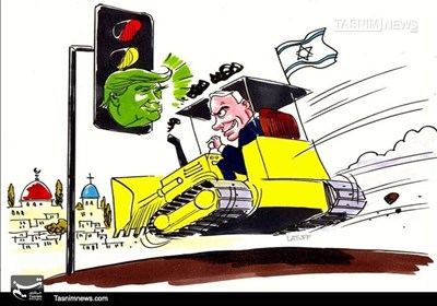 کاریکاتور/ اولین چراغ سبز ترامپ به نتانیاهو!!!