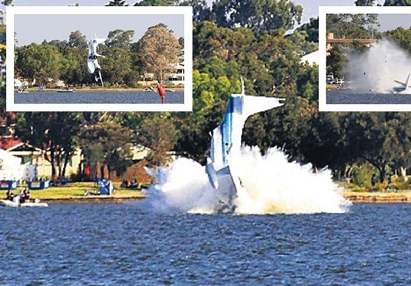 لحظه سقوط هواپیما در رودخانه+فیلم و عکس