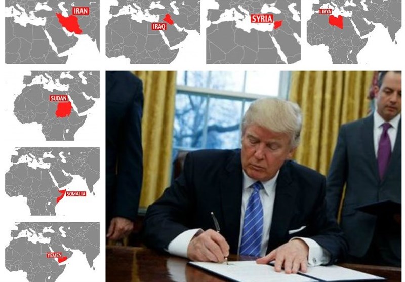 ترامپ ورود ایرانی‌ها و شهروندان 6 کشور مسلمان به آمریکا را ممنوع کرد