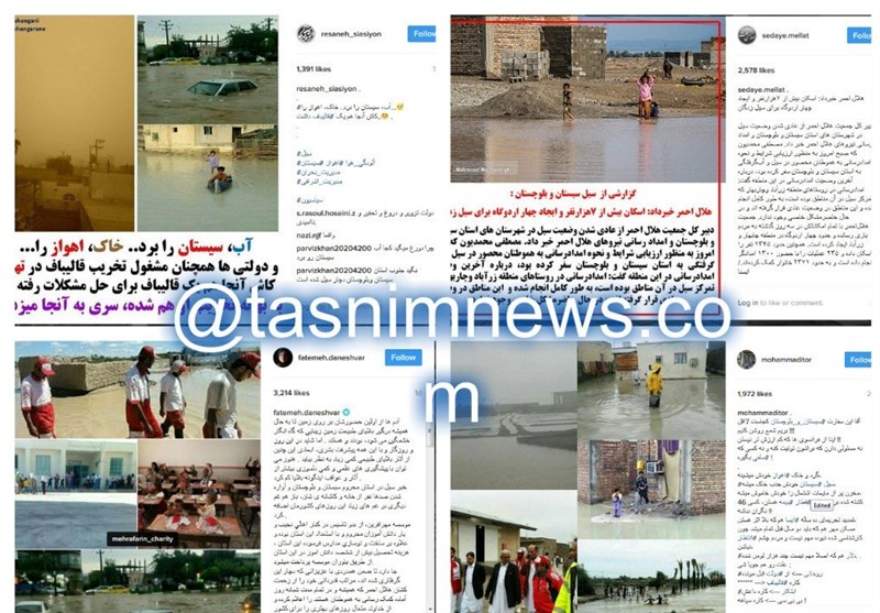 واکنش کاربران شبکه های اجتماعی به سیل سیستان و بلوچستان/ آقای رئیس جمهور عینک شنا بزنید! +تصاویر