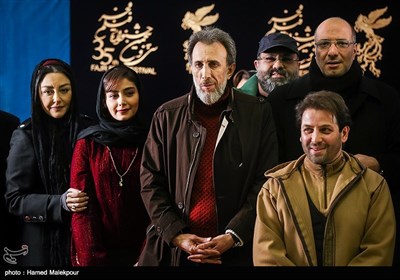 عوامل فیلم آزاد به قید شرط در اولین روز سی و پنجمین جشنواره فیلم فجر - برج میلاد