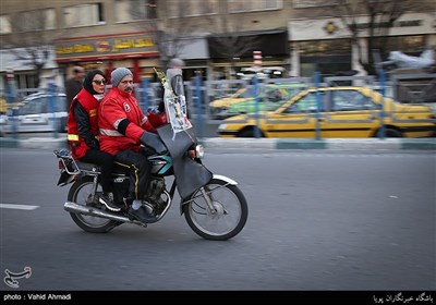 تشییع پیکر شهدای آتش نشان حادثه پلاسکو