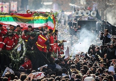 تشییع پیکر شهدای آتش نشان حادثه پلاسکو