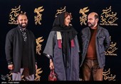 علی مصفا، پریناز ایزدیار و صابر ابر بازیگران فیلم تابستان داغ در دومین روز سی و پنجمین جشنواره فیلم فجر - برج میلاد