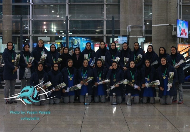 بازگشت تیم ملی والیبال بانوان ایران از مالدیو