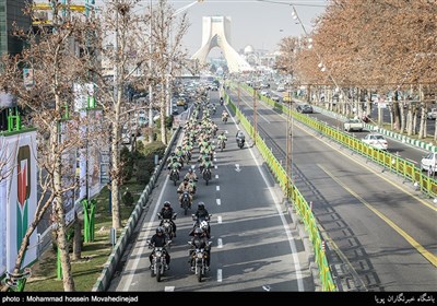 Motorcycle Parade Held on Anniversary of Imam Khomeini’s 1979 Arrival in Tehran 