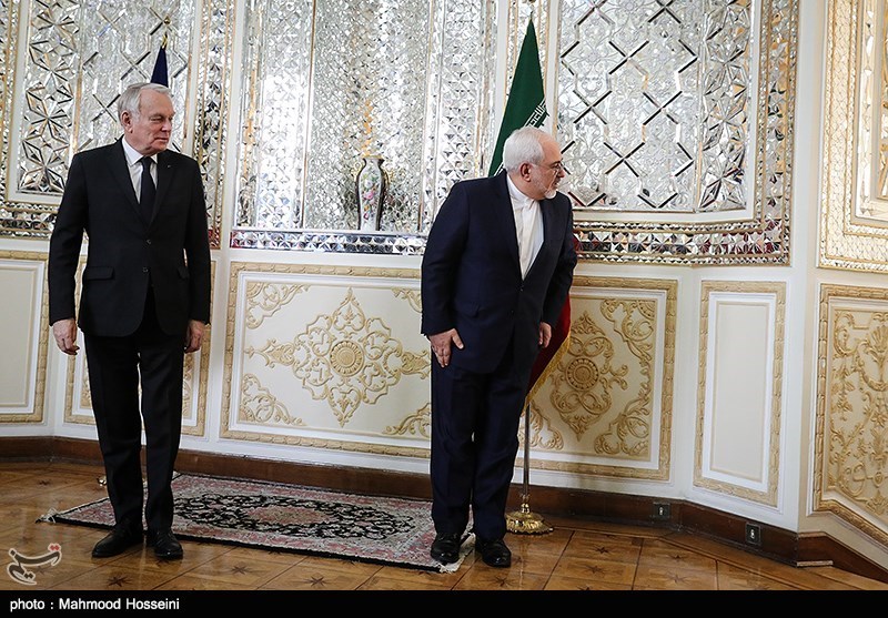 دیدار و نشست خبری وزرای امور خارجه ایران و فرانسه