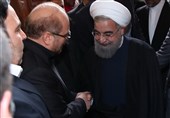 روحانی در مراسم ترحیم شهدای آتش‌نشان شرکت کرد + تصاویر