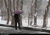 بارش برف استان سمنان را سفیدپوش کرد/بارش سنگین برف در شهمیرزاد
