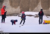 بارش برف در شهرهای جنوبی استان فارس پس از 50 سال