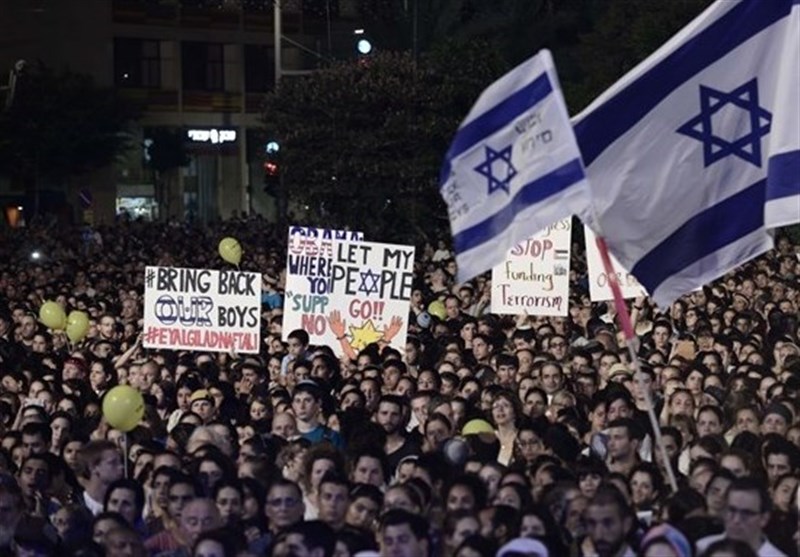 تظاهرات علیه نتانیاهو در مرکز تل آویو