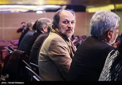 امین تارخ بازیگر در نشست خبری فیلم پشت دیوار سکوت - سی و پنجمین جشنواره فیلم فجر