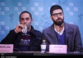 محمد حمزه‌ای کارگردان در نشست خبری فیلم آذر - سی و پنجمین جشنواره فیلم فجر