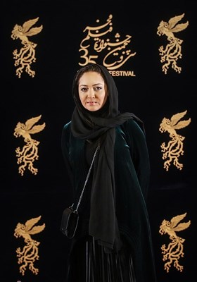 نیکی کریمی در ششمین روز سی و پنجمین جشنواره فیلم فجر - برج میلاد