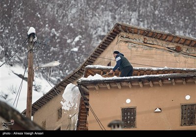 Snow Covers Iran’s Historical Village of Masouleh