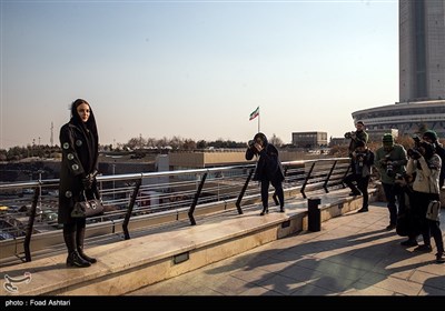 بهنوش طباطبایی در هفتمین روز سی و پنجمین جشنواره فیلم فجر - برج میلاد
