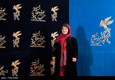 پوران درخشنده در هفتمین روز سی و پنجمین جشنواره فیلم فجر - برج میلاد
