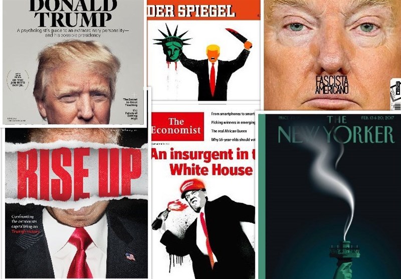 حال و روز ترامپ روی جلد مجلات آمریکایی و اروپایی
