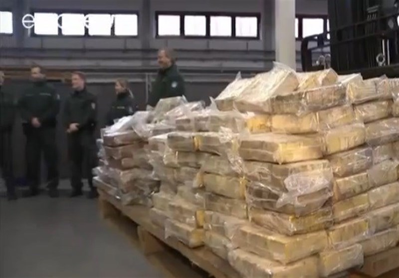 کشف بزرگترین محموله قاچاق کوکائین در آلمان + فیلم
