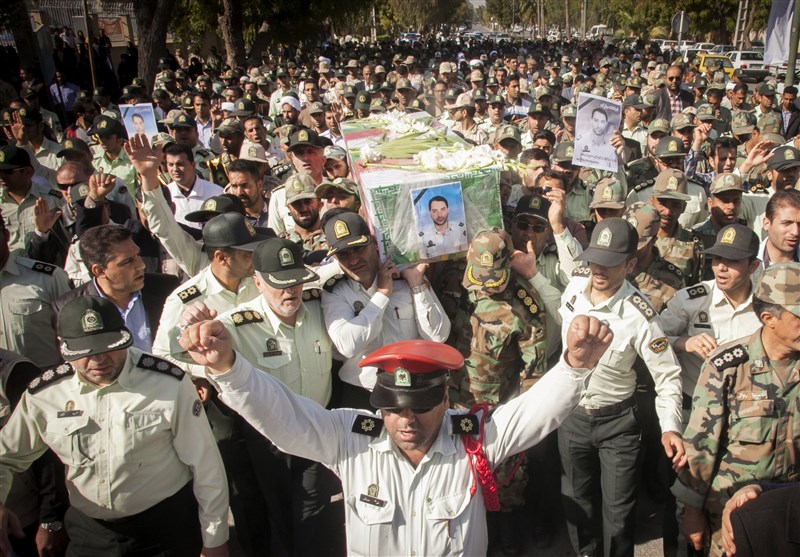 پیکر شهید مبارزه با مواد مخدر در هرمزگان تشییع شد