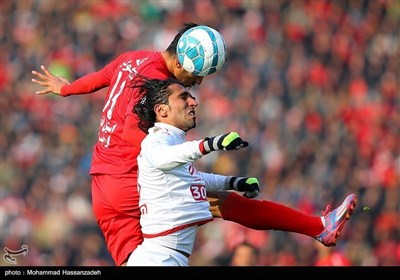 ایرانی فٹبال ٹیموں کے درمیان سنسنی خیز مقابلے کی تصویری جھلکیاں