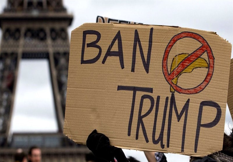 عکس / تظاهرات ضد ترامپ در پاریس