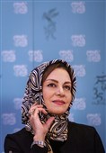مریلا زارعی بازیگر در نشست خبری فیلم اسرافیل - سی و پنجمین جشنواره فیلم فجر