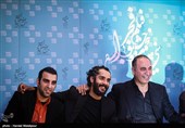 حمید فرخ‌نژاد، ساعد سهیلی و پولاد کیمیایی در نشست خبری فیلم گشت 2 - سی و پنجمین جشنواره فیلم فجر