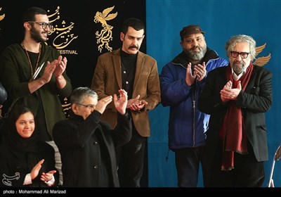 عوامل فیلم سینمایی قاتل اهلی در دهمین روز جشنواره فیلم فجر - پردیس ملت