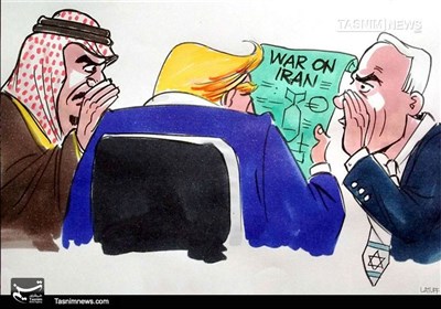 کاریکاتور/ ترامپ در دام روباه‌مکار و گربه‌نره !!!