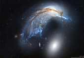 کهکشانی به شکل گراز ماهی را ببینید/عکسی که تلسکوپ هابل گرفت