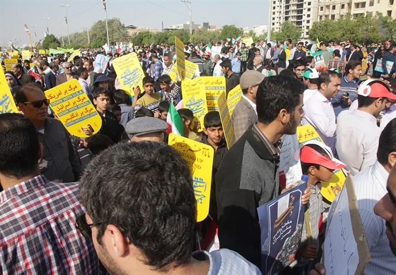 حضور پرشور مرزنشینان خلیج فارس در راهپیمایی 22 بهمن