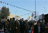 حضور حجت‌الاسلام سیدعلی خمینی در راهپیمایی 22 بهمن شهر قم+تصاویر