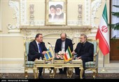  دیدار استفان لوفون نخست‌وزیر سوئد  با علی لاریجانی رئیس مجلس شورای اسلامی ایران