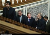  دیدار استفان لوفون نخست‌وزیر سوئد  با علی لاریجانی رئیس مجلس شورای اسلامی ایران 