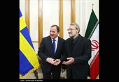 دیدار استفان لوفون نخست‌وزیر سوئد  با علی لاریجانی رئیس مجلس شورای اسلامی ایران 