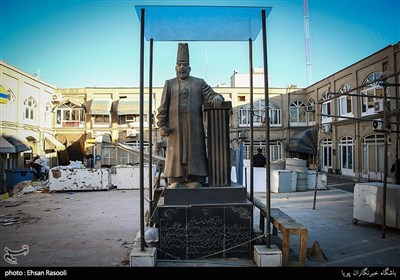 مجسمه میرزا تقی خان فراهانی ملقب به امیر کبیر صدر اعظم ناصر الدین شاه قاجار