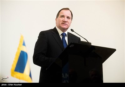سخنرانی استفان لوفون نخست وزیر سوئد در مراسم امضای قراردادهای تجاری میان ایران و سوئد