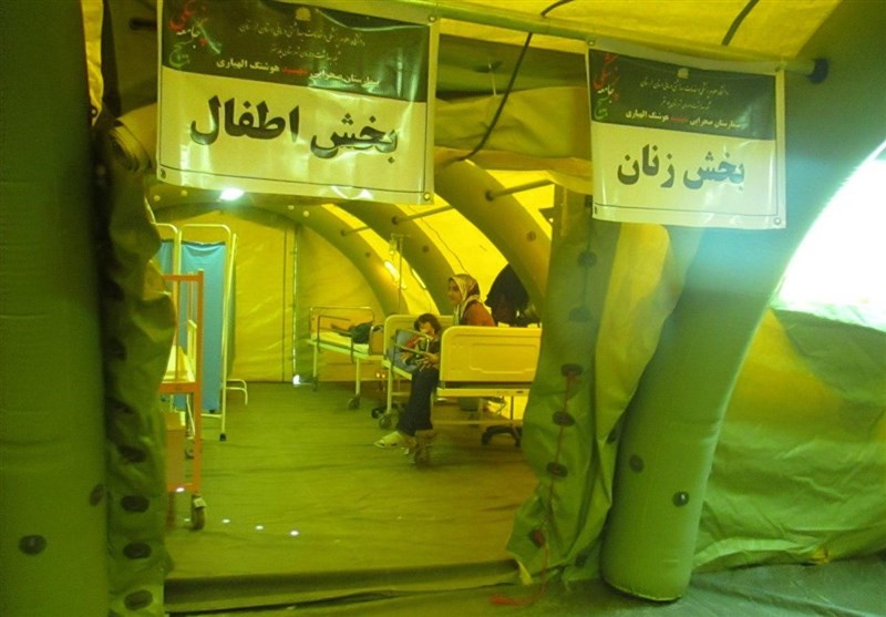 ششمین بیمارستان صحرایی بسیج جامعه پزشکی در پلدختر برپا شد + تصاویر
