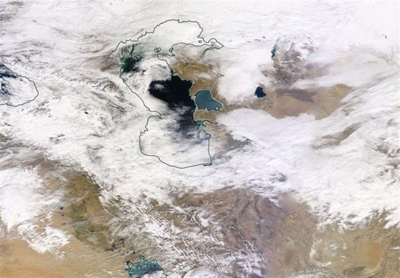 عکس ناسا از وضعیت آب و هوای امروز ایران
