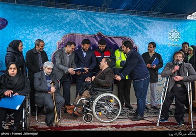 تجلیل و تقدیر از جانبازان و معلولان منطقه دارالمؤمنین تهران
