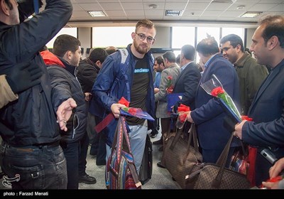 ورود تیم ملی کشتی آزاد آمریکا به کرمانشاه