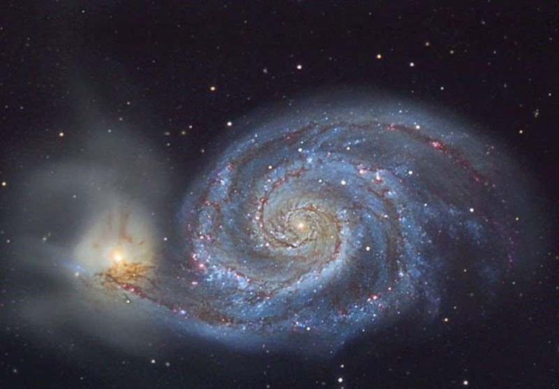 تصویری زیبا از کهکشان گرداب