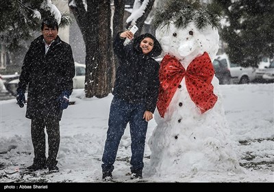 بارش برف در کرج