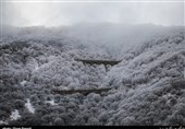 بارش برف در ارتفاعات استان گیلان به 2 متر رسید‌